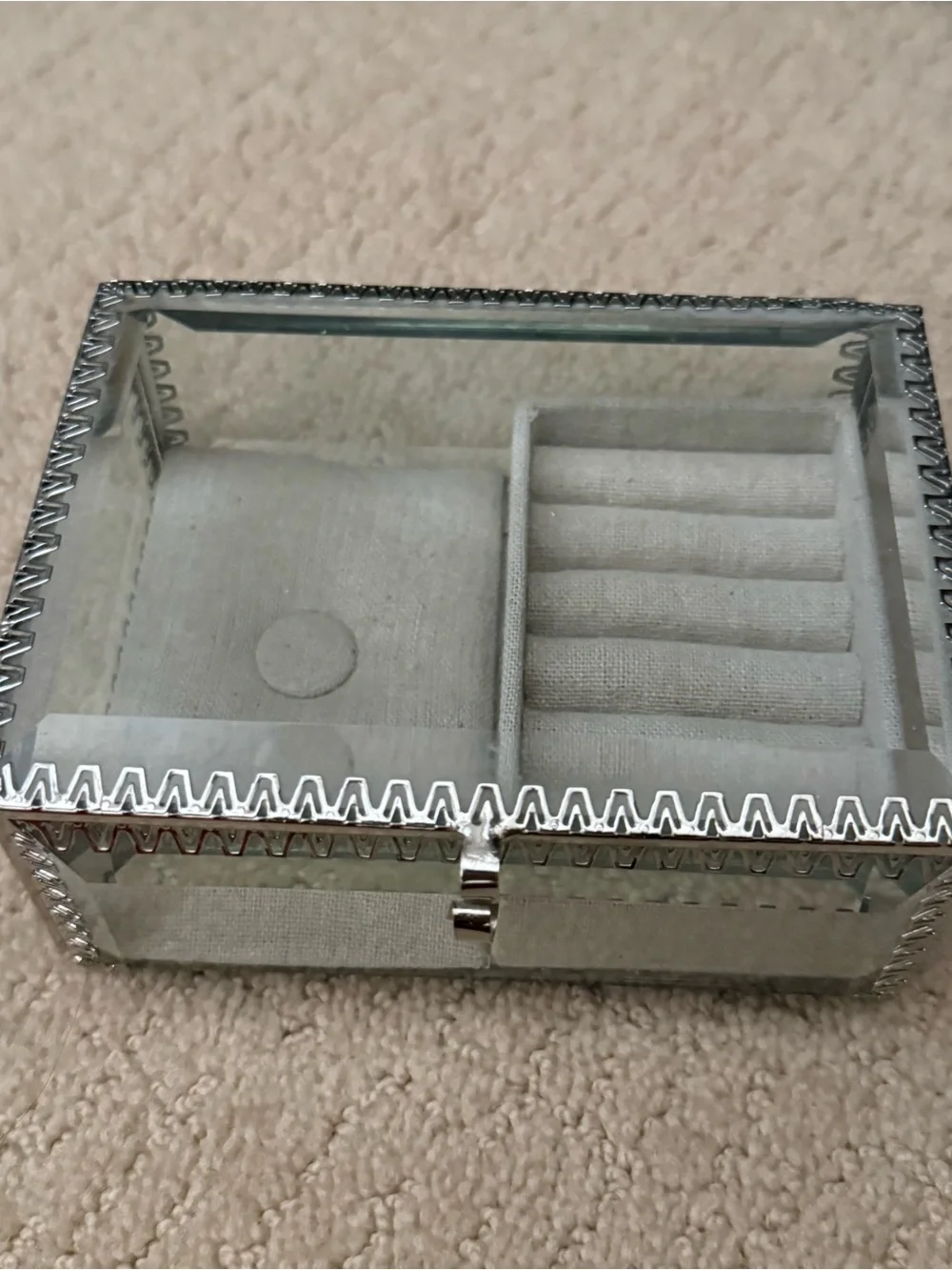 Glass Jewelry Box